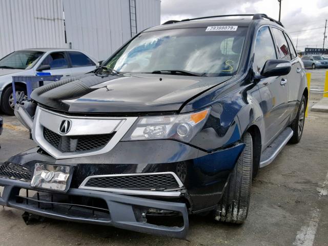 2HNYD2H7XBH520025 - 2011 ACURA MDX ADVANC BLACK photo 2