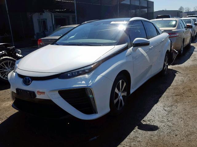 JTDBVRBD8JA004999 - 2018 TOYOTA MIRAI WHITE photo 2