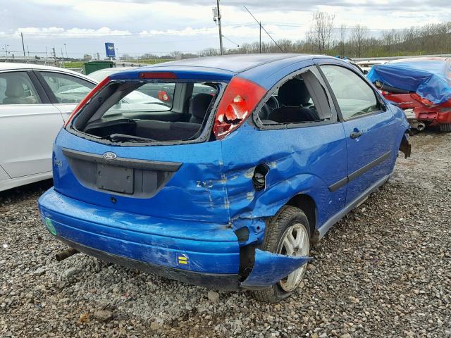 3FAHP3136YR246755 - 2000 FORD FOCUS ZX3 BLUE photo 4