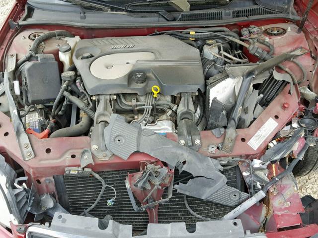 2G1WU581469239342 - 2006 CHEVROLET IMPALA LTZ RED photo 7