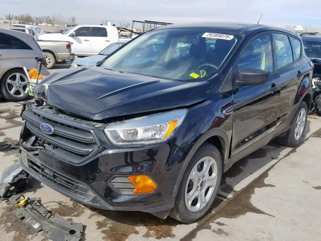 1FMCU0F76HUD65322 - 2017 FORD ESCAPE S BLACK photo 2