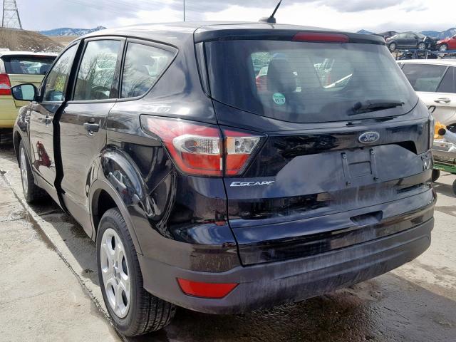 1FMCU0F76HUD65322 - 2017 FORD ESCAPE S BLACK photo 3