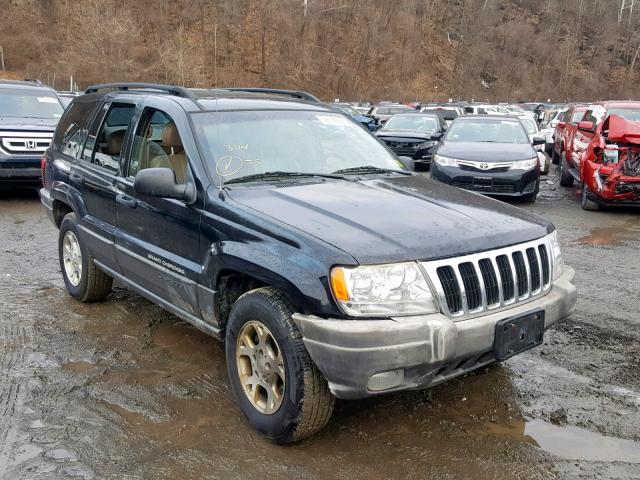 1J8GW38S42C237802 - 2002 JEEP GRAND CHER BLACK photo 1