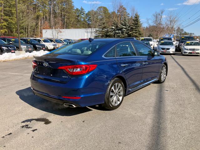 5NPE34AFXFH063321 - 2015 HYUNDAI SONATA SPO BLUE photo 4