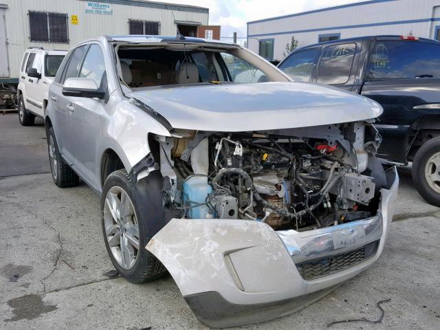 2FMDK4KC2DBB21770 - 2013 FORD EDGE LIMIT SILVER photo 1