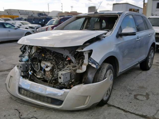 2FMDK4KC2DBB21770 - 2013 FORD EDGE LIMIT SILVER photo 2