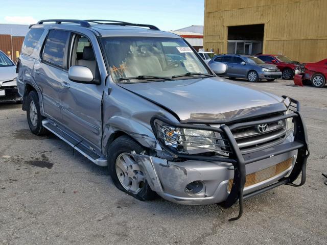 5TDBT48AX2S105133 - 2002 TOYOTA SEQUOIA LI SILVER photo 1