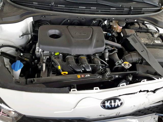 3KPA24AB5KE159841 - 2019 KIA RIO S WHITE photo 7