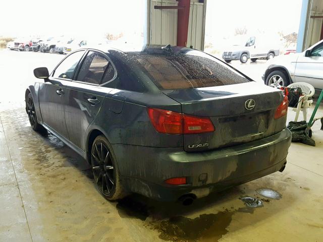 JTHCK262175009538 - 2007 LEXUS IS 250 BLACK photo 3