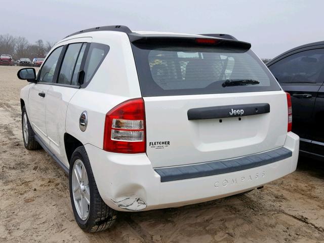 1J8FT47AX9D189391 - 2009 JEEP COMPASS SP თეთრი ფოტო 3