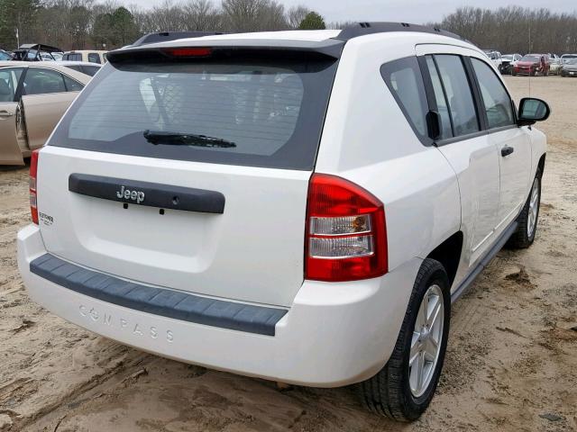 1J8FT47AX9D189391 - 2009 JEEP COMPASS SP WHITE photo 4