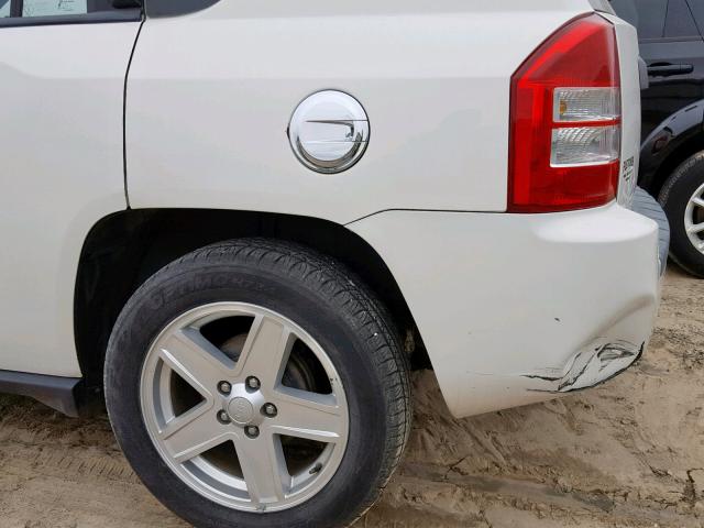 1J8FT47AX9D189391 - 2009 JEEP COMPASS SP თეთრი ფოტო 9