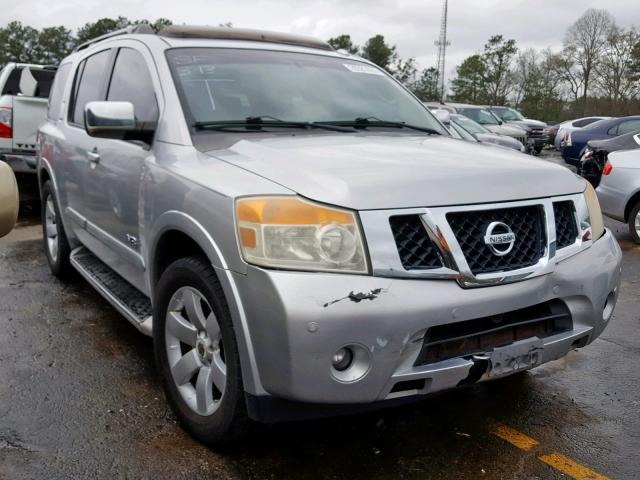 5N1BA08D18N608598 - 2008 NISSAN ARMADA SE SILVER photo 1