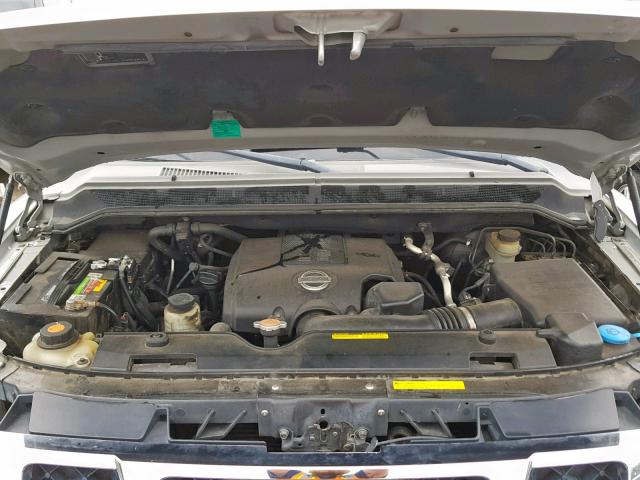 5N1BA08D18N608598 - 2008 NISSAN ARMADA SE SILVER photo 7