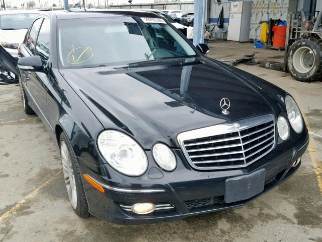 WDBUF56X88B233592 - 2008 MERCEDES-BENZ E 350 BLACK photo 1