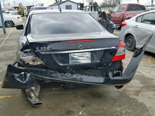 WDBUF56X88B233592 - 2008 MERCEDES-BENZ E 350 BLACK photo 9