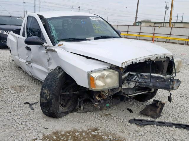 1D7HE42K86S663975 - 2006 DODGE DAKOTA SLT WHITE photo 1