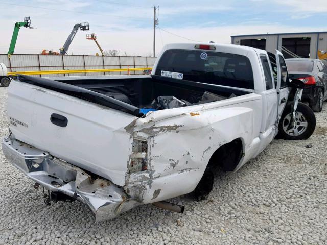 1D7HE42K86S663975 - 2006 DODGE DAKOTA SLT WHITE photo 4