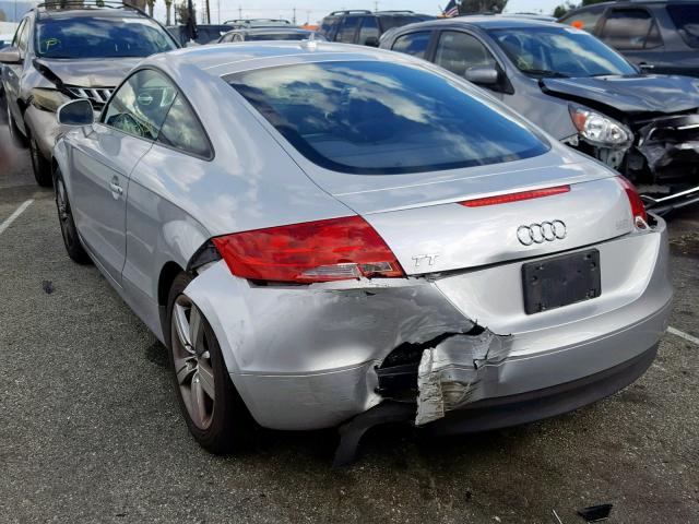 TRUAF38J981033513 - 2008 AUDI TT 2.0T SILVER photo 3