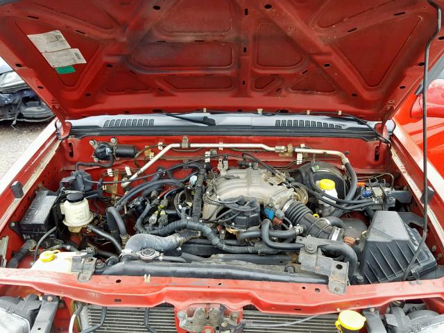 1N6ED29Y22C330865 - 2002 NISSAN FRONTIER C RED photo 7