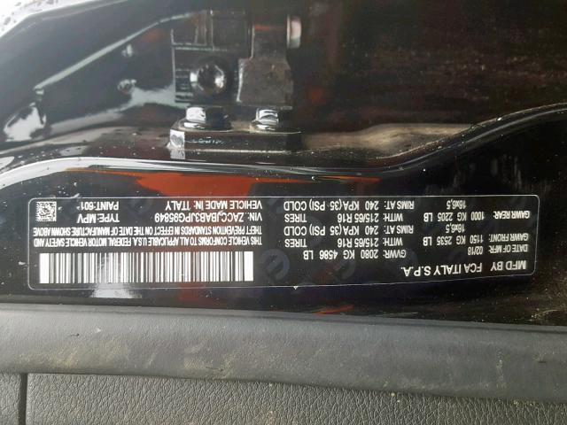 ZACCJBAB3JPG95849 - 2018 JEEP RENEGADE S 黑色 照片 10