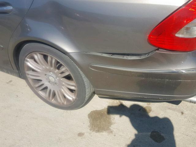 WDBUF56X08B251276 - 2008 MERCEDES-BENZ E 350 GRAY photo 9