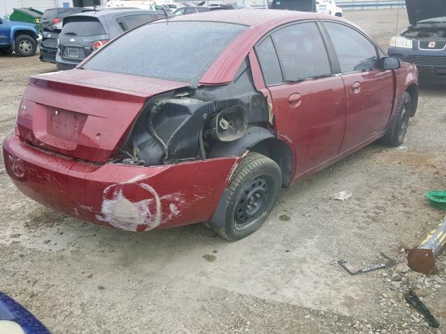 1G8AZ55F86Z142017 - 2006 SATURN ION LEVEL MAROON photo 4