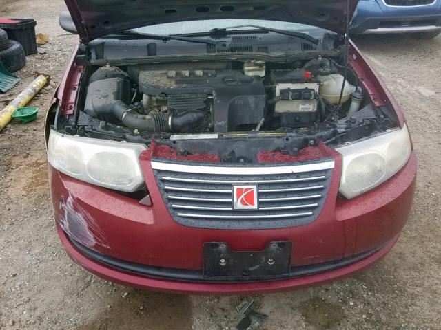 1G8AZ55F86Z142017 - 2006 SATURN ION LEVEL MAROON photo 7