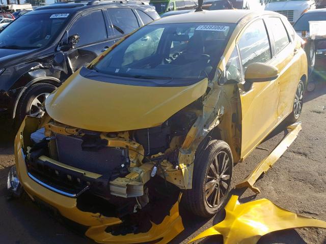 3HGGK5H69JM732951 - 2018 HONDA FIT SPORT YELLOW photo 2