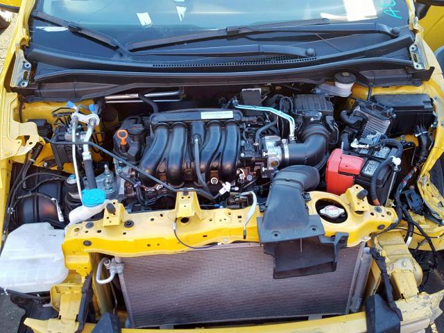 3HGGK5H69JM732951 - 2018 HONDA FIT SPORT YELLOW photo 7