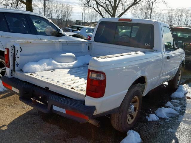 1FTYR10D24PB01961 - 2004 FORD RANGER WHITE photo 4