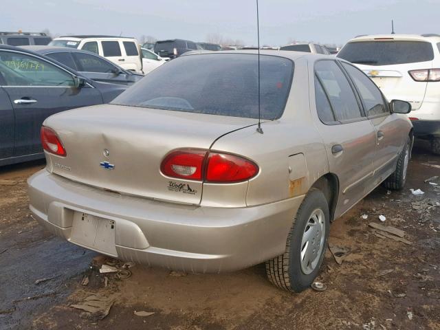 1G1JC524317417705 - 2001 CHEVROLET CAVALIER B GOLD photo 4