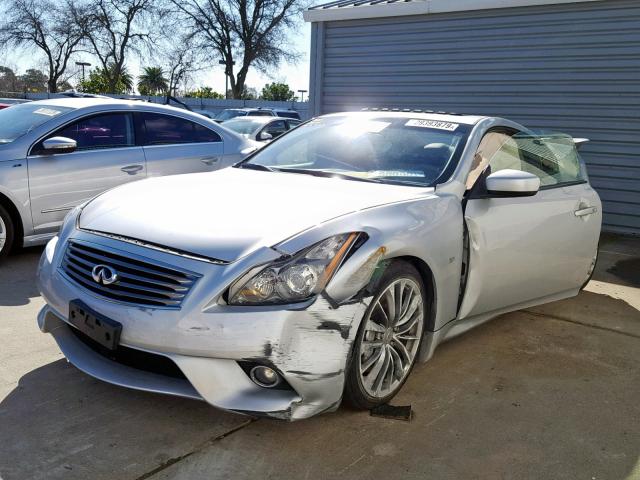 JN1CV6EK4EM111293 - 2014 INFINITI Q60 JOURNE SILVER photo 2