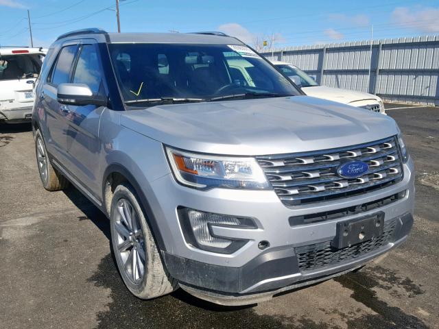 1FM5K8F89HGC23826 - 2017 FORD EXPLORER L SILVER photo 1