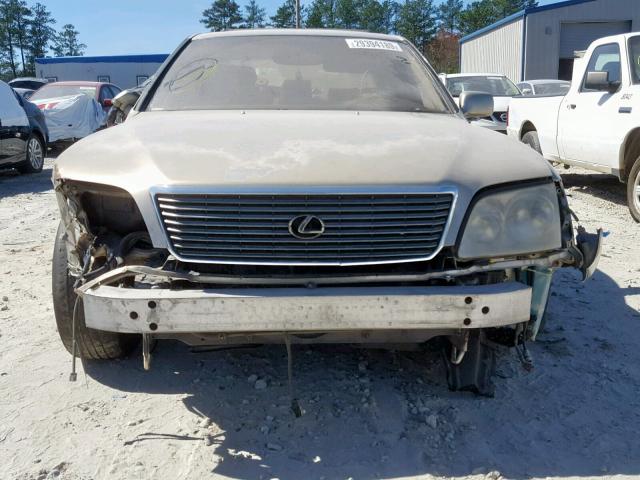 JT8BH28F0Y0176708 - 2000 LEXUS LS 400 TAN photo 9