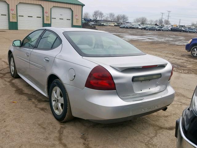 2G2WP522251182625 - 2005 PONTIAC GRAND PRIX SILVER photo 3