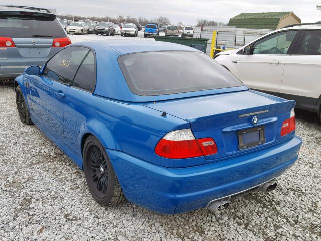 WBSBR93412EX22464 - 2002 BMW M3 BLUE photo 3