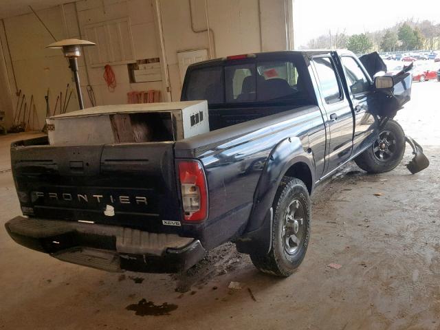 1N6ED29X64C442577 - 2004 NISSAN FRONTIER C BLACK photo 4