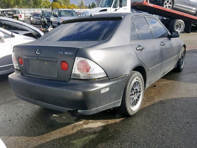 JTHBD182210002020 - 2001 LEXUS IS 300 BLACK photo 4