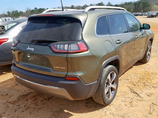 1C4PJLDB1KD183882 - 2019 JEEP CHEROKEE L GREEN photo 4