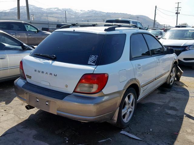 JF1GG68572H832636 - 2002 SUBARU IMPREZA OU WHITE photo 4