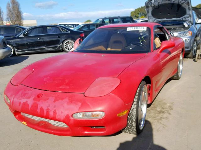 JM1FD3310P0204277 - 1993 MAZDA RX7 RED photo 2