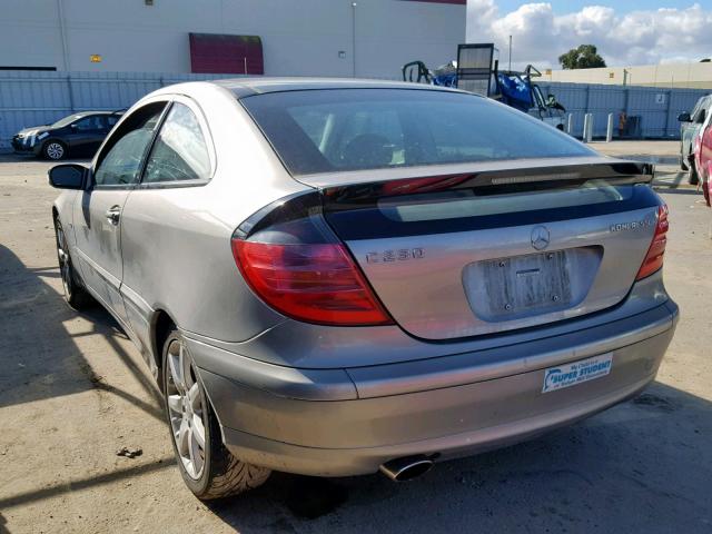 WDBRN40J33A502801 - 2003 MERCEDES-BENZ C 230K SPO SILVER photo 3