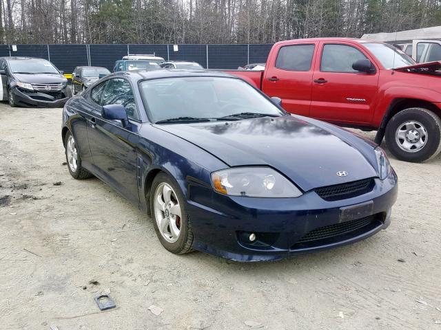 KMHHM65D15U154024 - 2005 HYUNDAI TIBURON BLUE photo 1