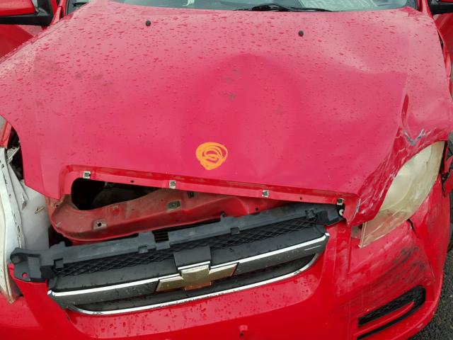 KL1TD56627B080398 - 2007 CHEVROLET AVEO BASE Qırmızı foto 7