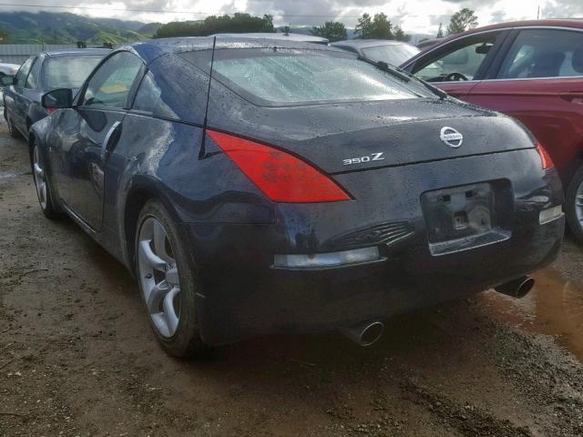 JN1AZ34D96M302111 - 2006 NISSAN 350Z COUPE BLACK photo 3