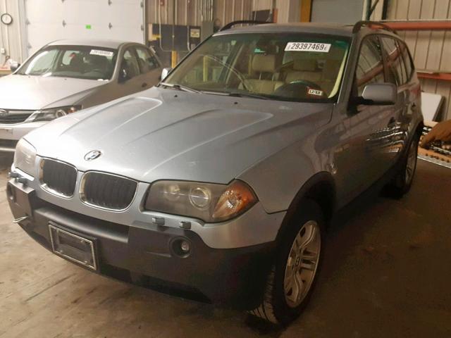 WBXPA934X5WD15171 - 2005 BMW X3 3.0I SILVER photo 2