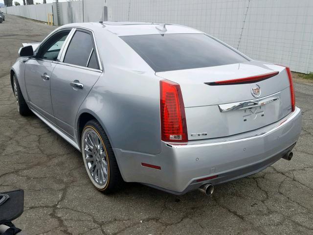 1G6DP5E32D0143523 - 2013 CADILLAC CTS PREMIU SILVER photo 3