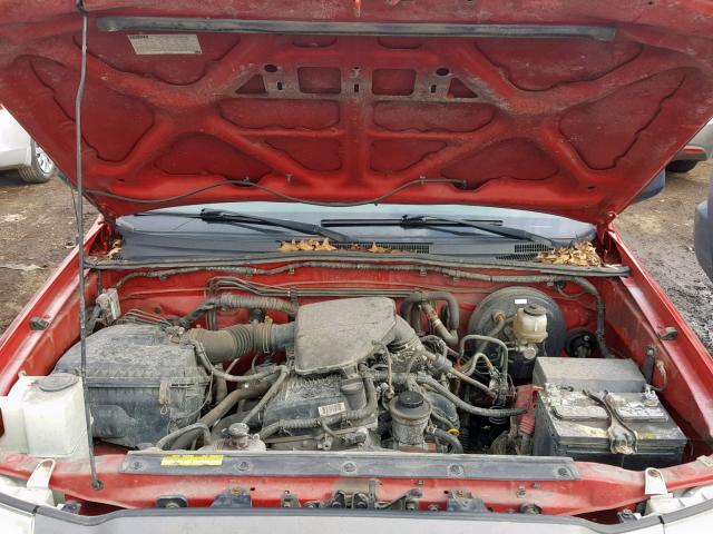 5TENX4CN6AZ731274 - 2010 TOYOTA TACOMA RED photo 7