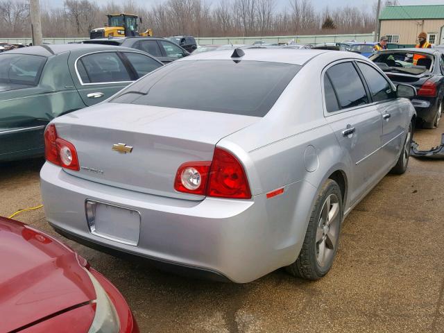 1G1ZC5E01CF311564 - 2012 CHEVROLET MALIBU 1LT ვერცხლისფერი ფოტო 4